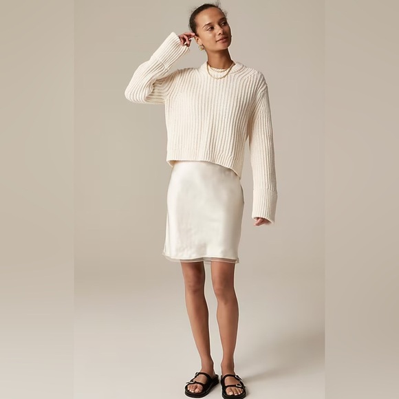 J.Crew Heritage cotton fisherman crewneck sweater, Size M - Picture 2 of 16